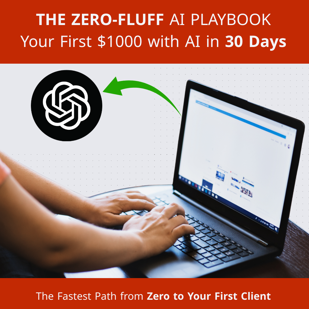 The Zero‑Fluff AI Playbook ebook cover